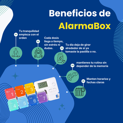 AlarmaBox™ – Pastillero inteligente