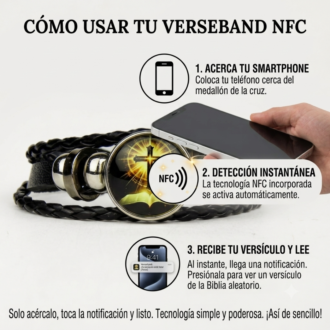 Pulsera NFC de versículos